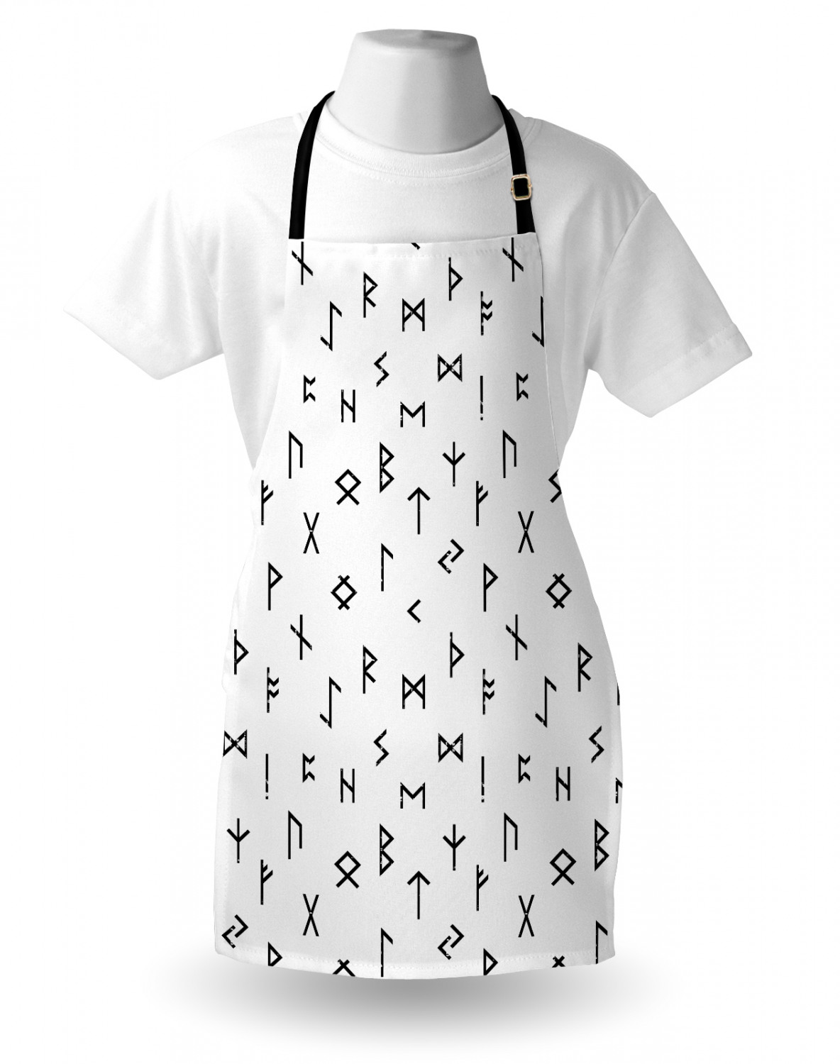 Ambesonne White Apron Unisex Kitchen Bib with Adjustable Neck Cooking Baking