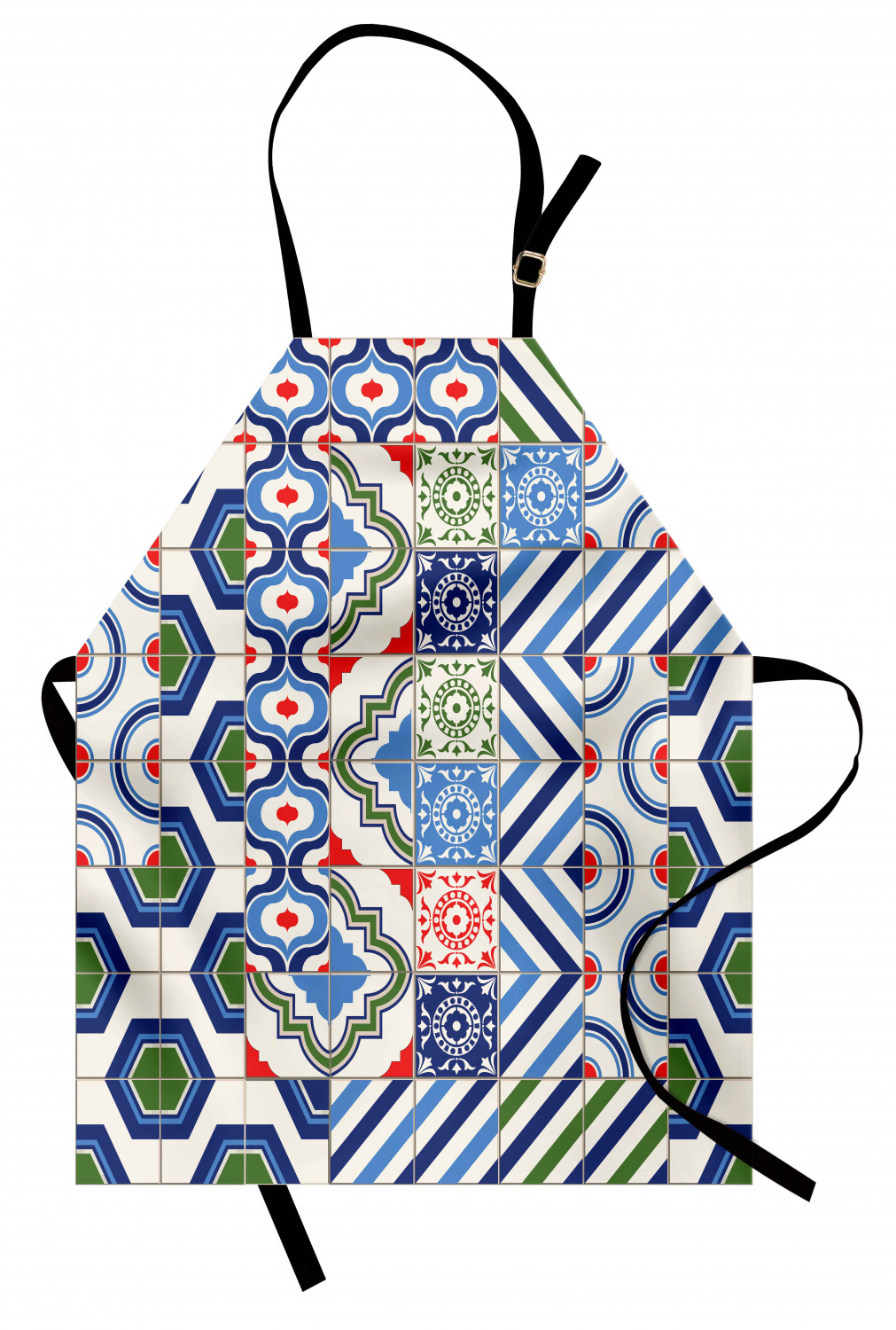 Ambesonne Durable Apron Bib with Adjustable Neck for Cooking Gardening