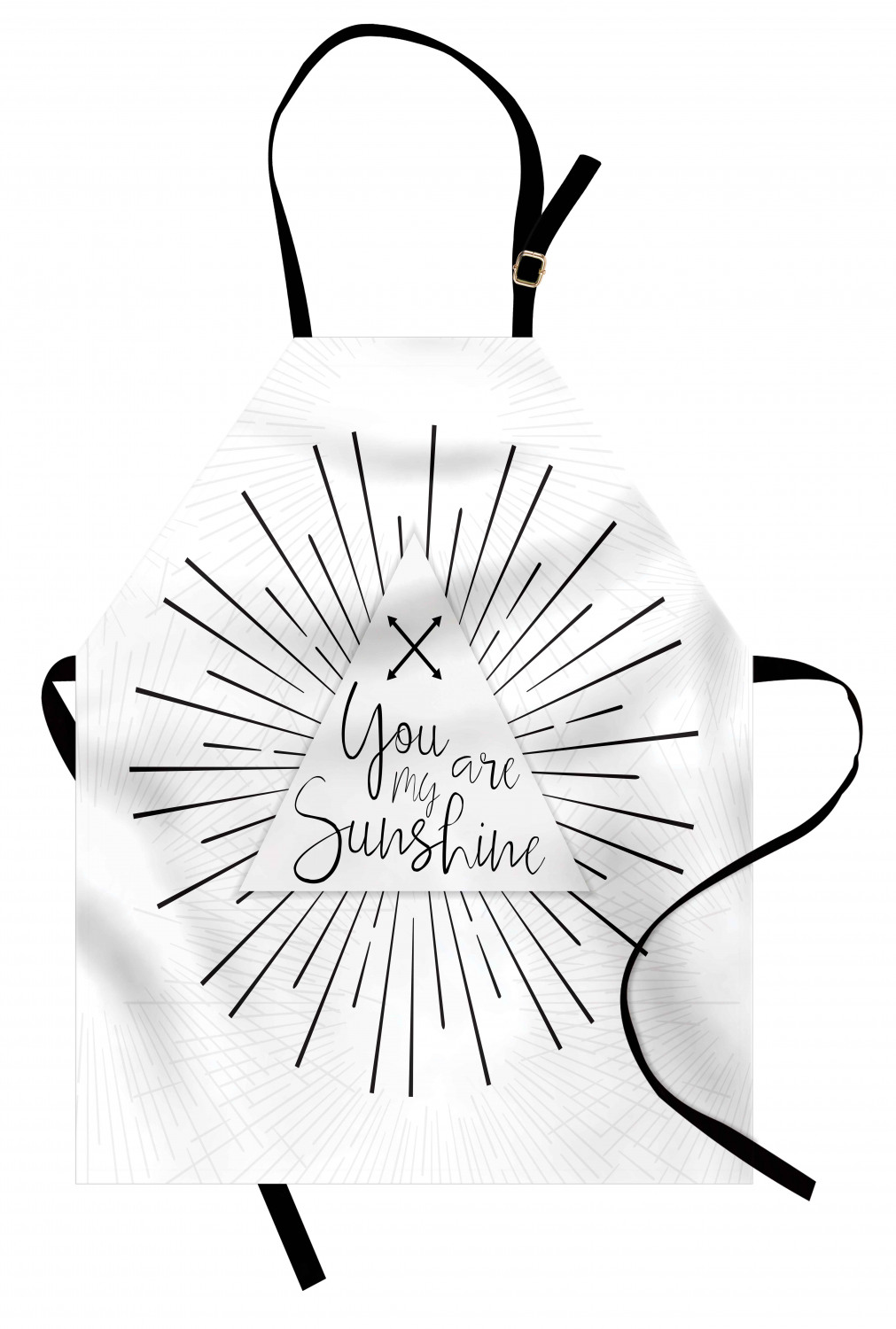 Ambesonne White Apron Unisex Kitchen Bib with Adjustable Neck Cooking Baking