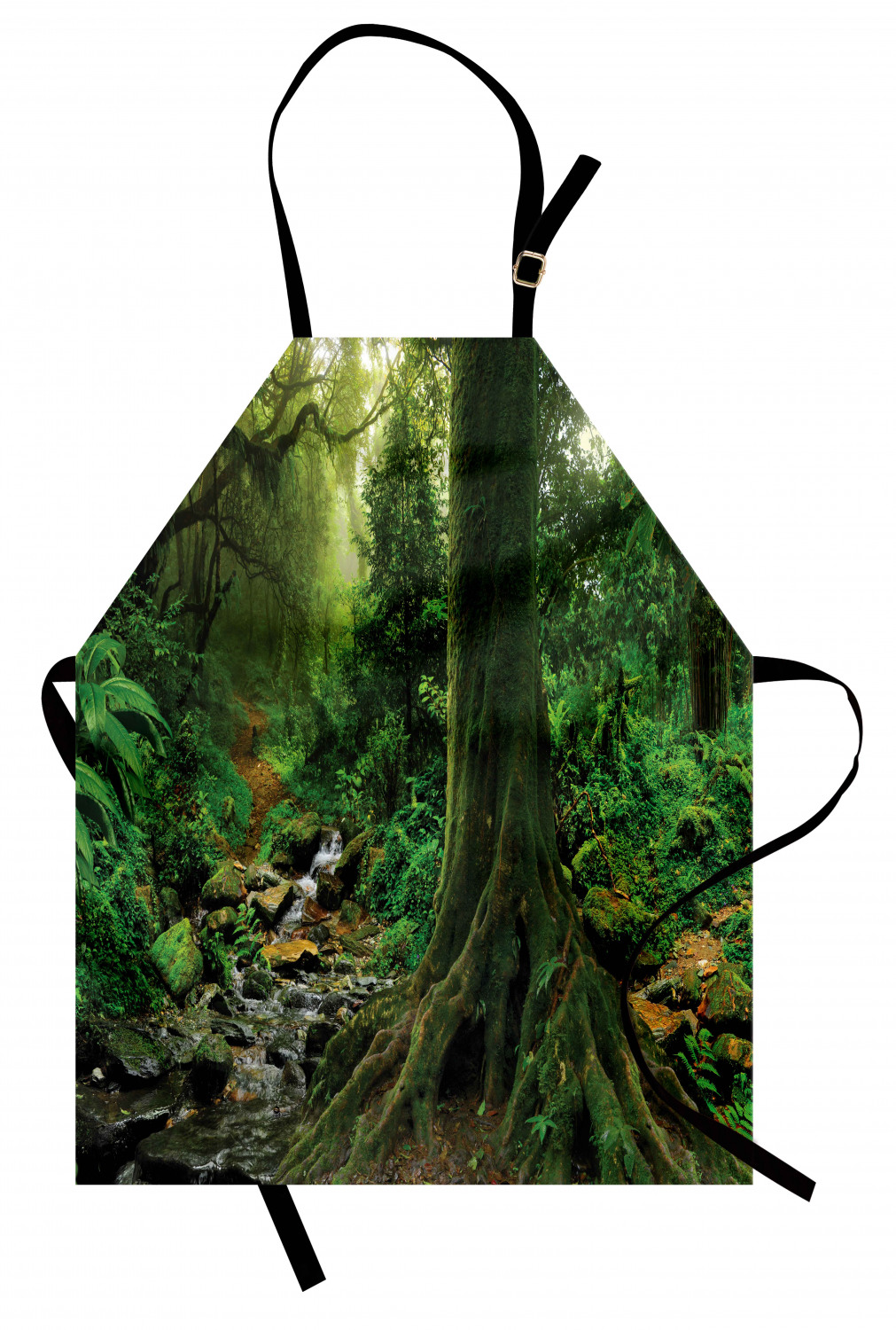 Ambesonne Apron Adjustable Strap for Gardening Cooking Clear Image