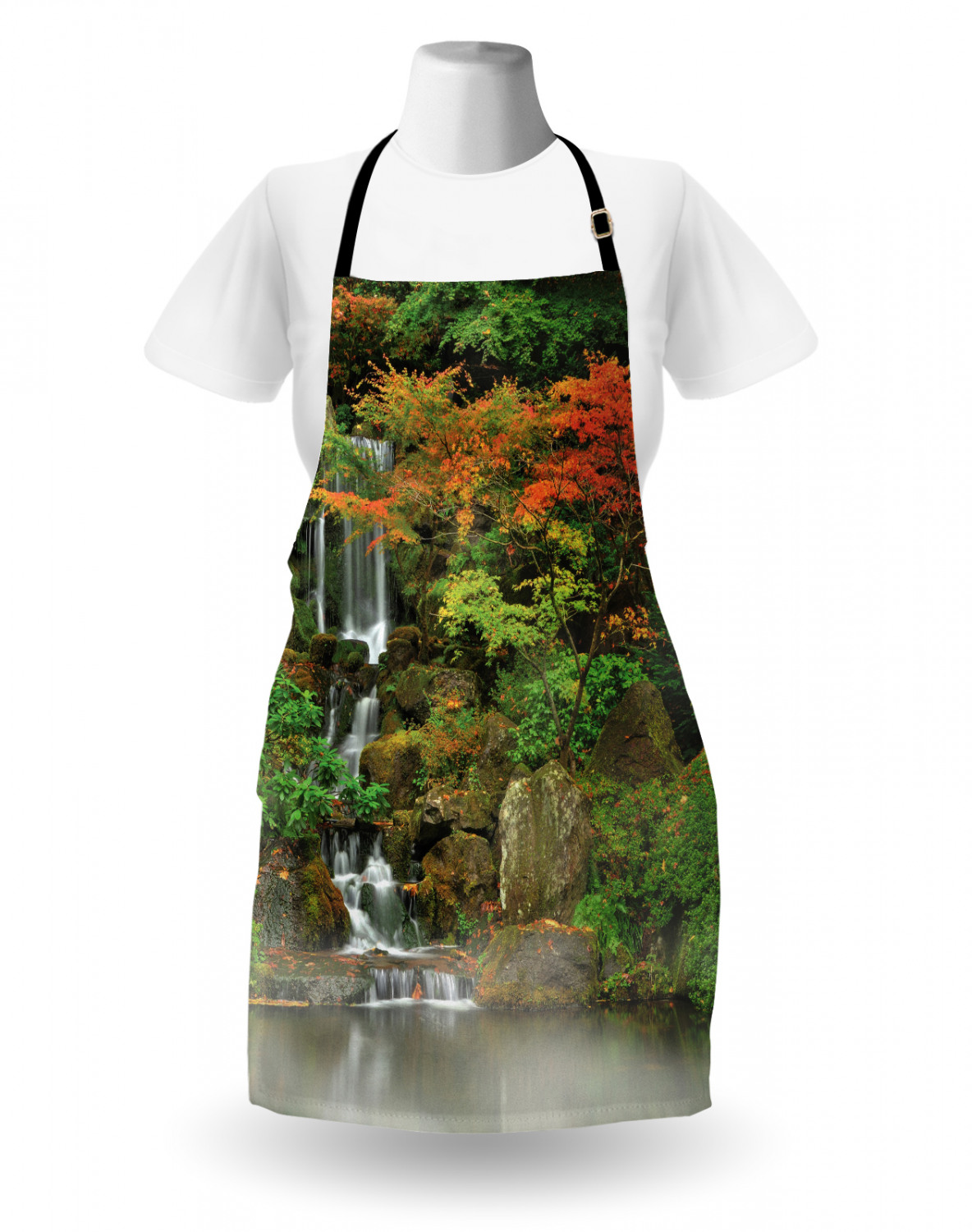 Ambesonne Apron Adjustable Strap for Gardening Cooking Clear Image