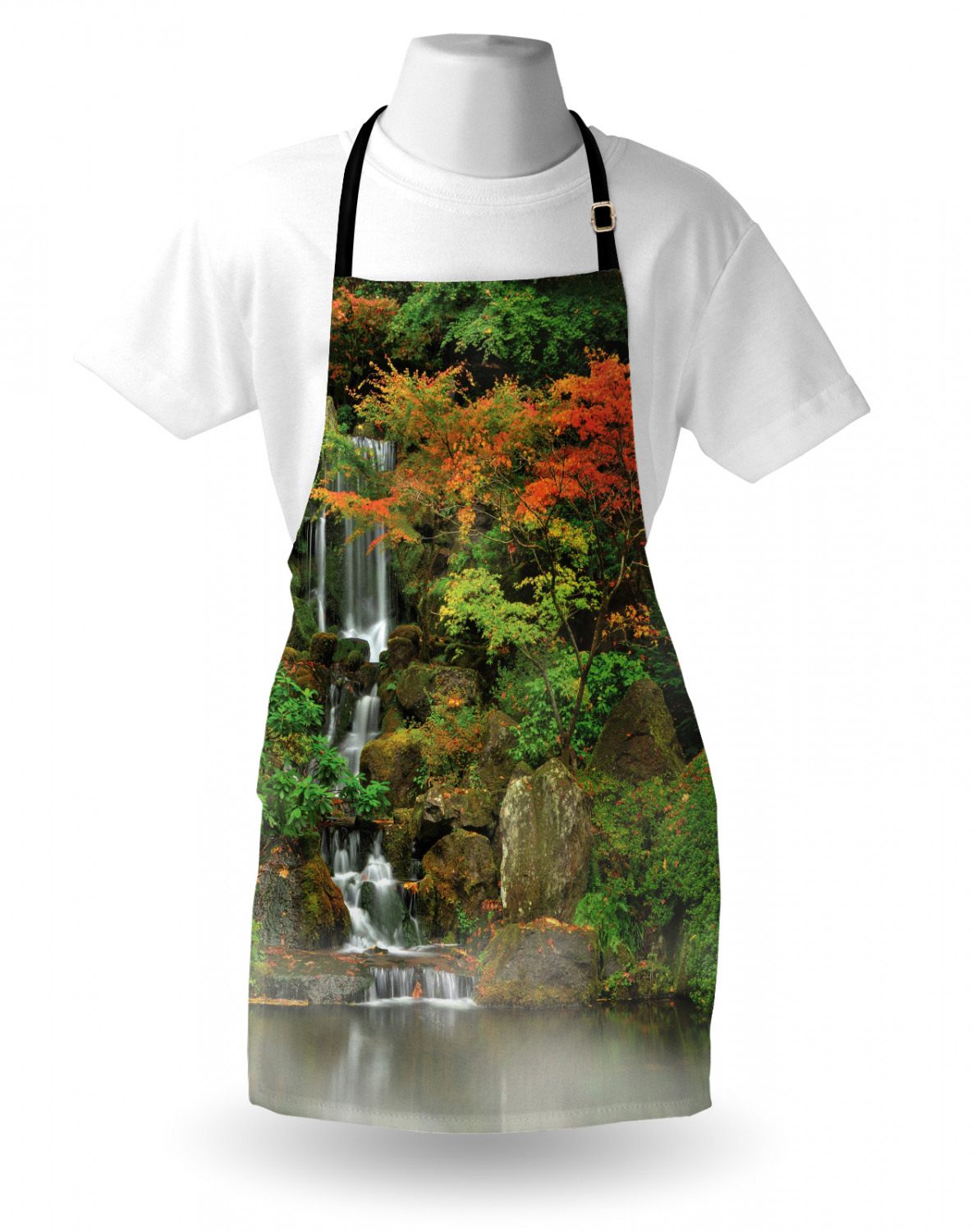 Ambesonne Apron Adjustable Strap for Gardening Cooking Clear Image