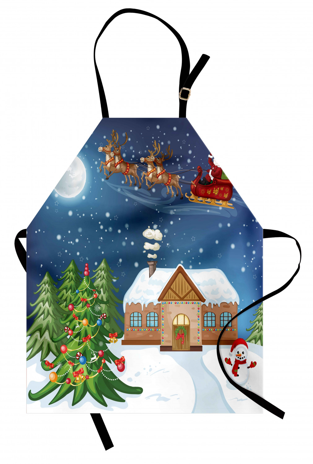 Ambesonne Christmas Theme Kids Apron Boys Girls Apron Bib Cooking ...