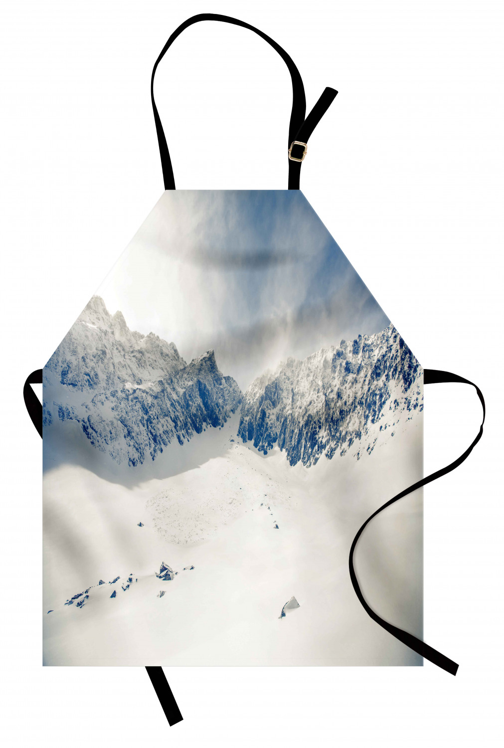 Ambesonne Durable Apron Bib with Adjustable Neck for Cooking Gardening