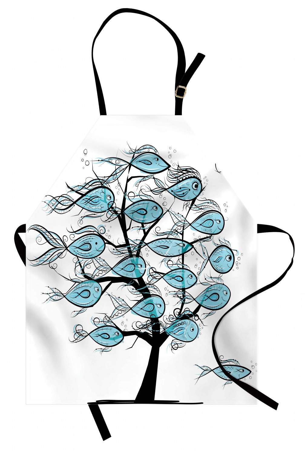 Funny Animal Apron Unisex Kitchen Bib with Adjustable Neck Cooking Baking