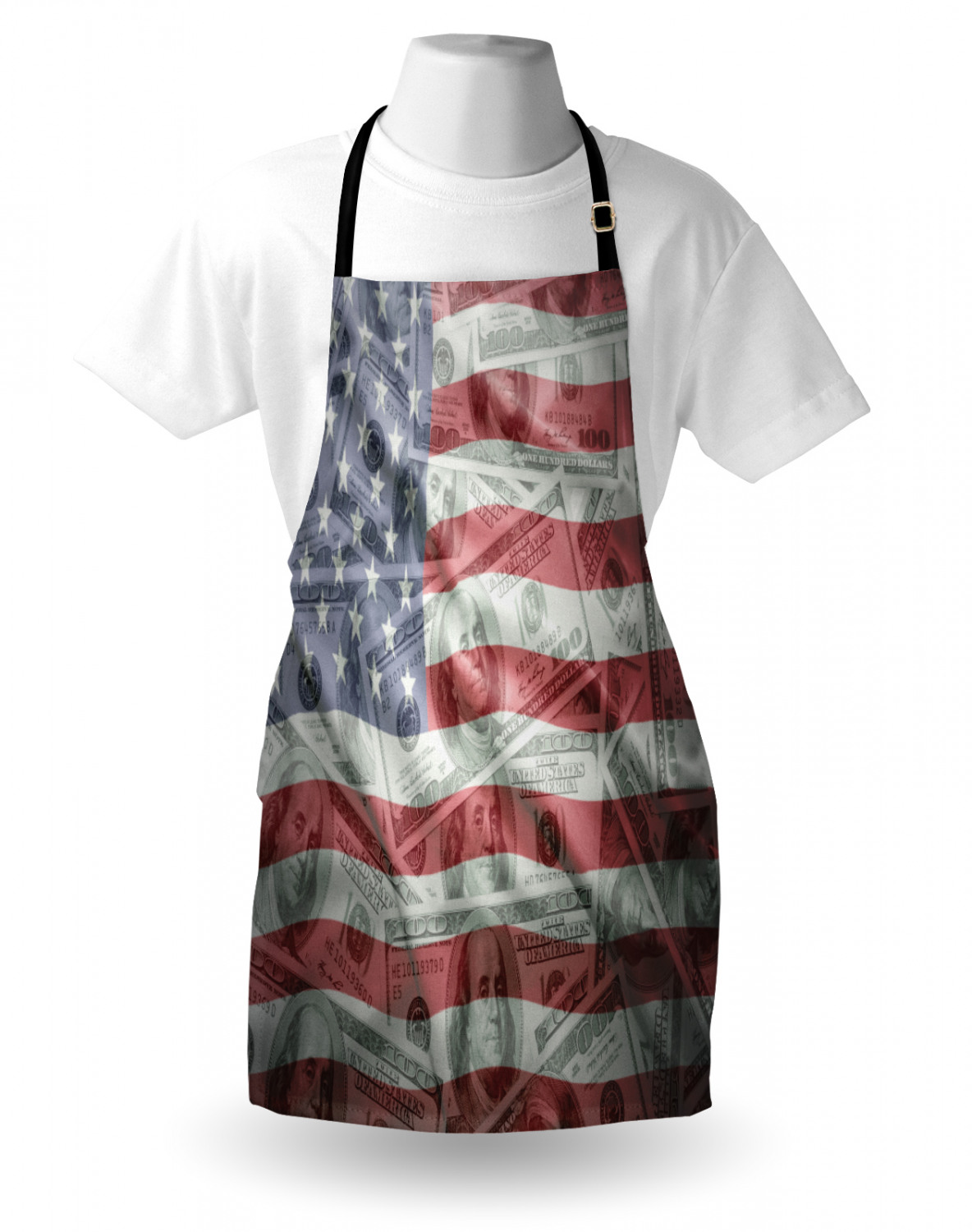 Ambesonne Durable Apron Bib with Adjustable Neck for Cooking Gardening