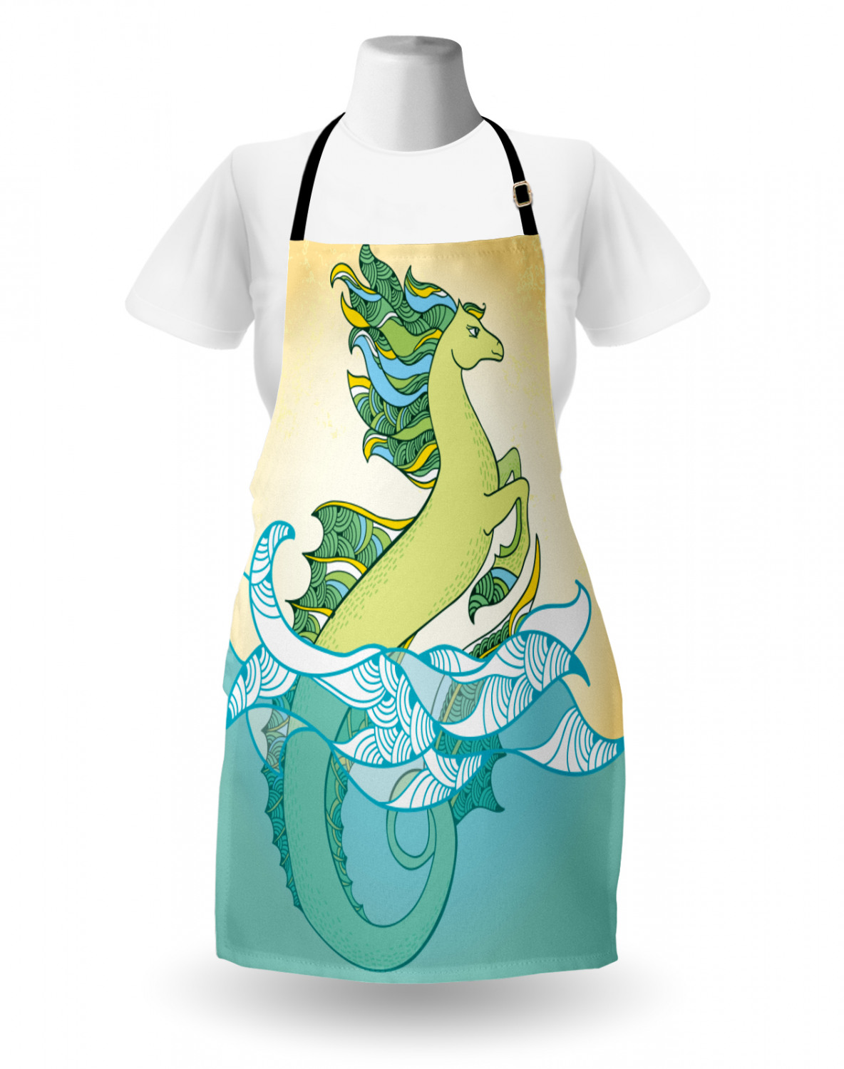 Animals Apron Unisex Kitchen Bib with Adjustable Neck Cooking Baking