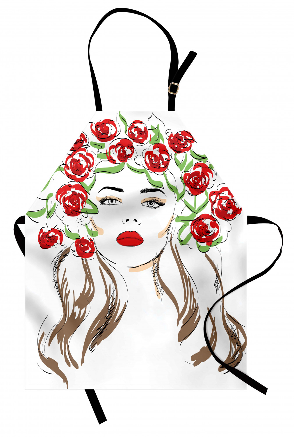 Ambesonne Flower Art Kids Apron Boys Girls Apron Bib Cooking & Painting - Bild 49 von 123