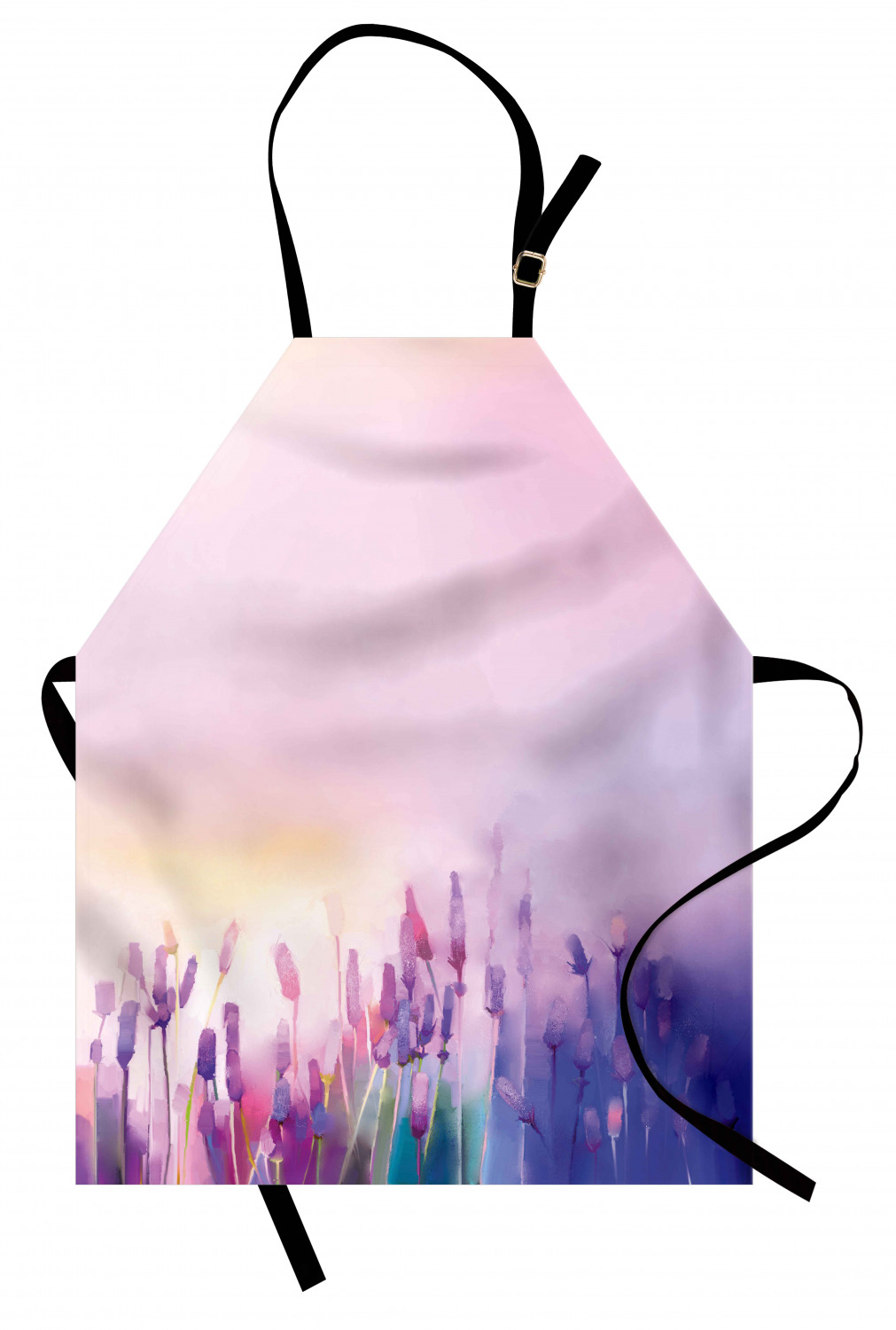 Ambesonne Pinkish Apron Unisex Kitchen Bib with Adjustable Neck Cooking Baking