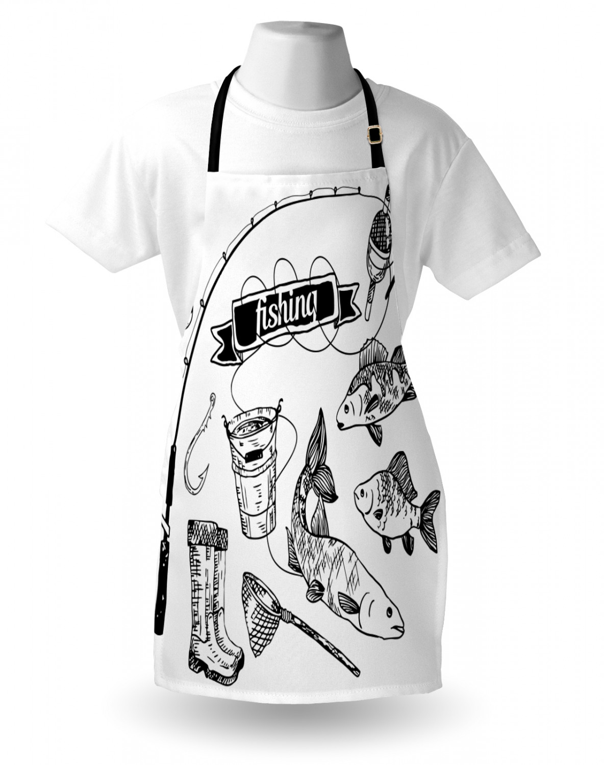 Animals Apron Unisex Kitchen Bib with Adjustable Neck Cooking Baking