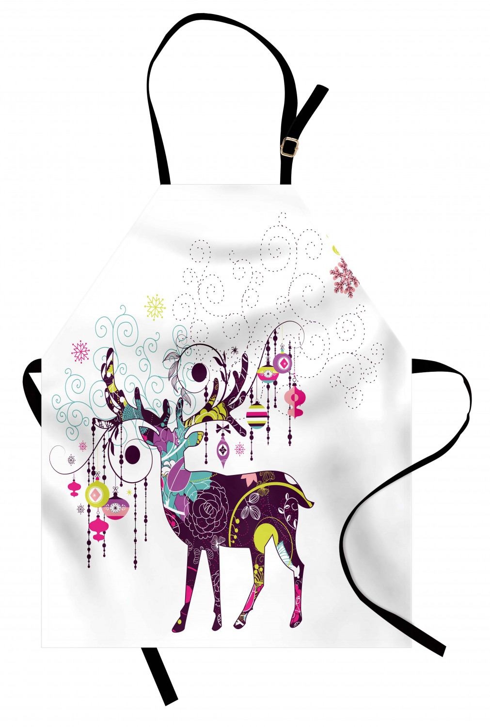 Ambesonne Apron Bib with Adjustable Black Strap Garden Cooking Standard Size - 第 91/144 張圖片