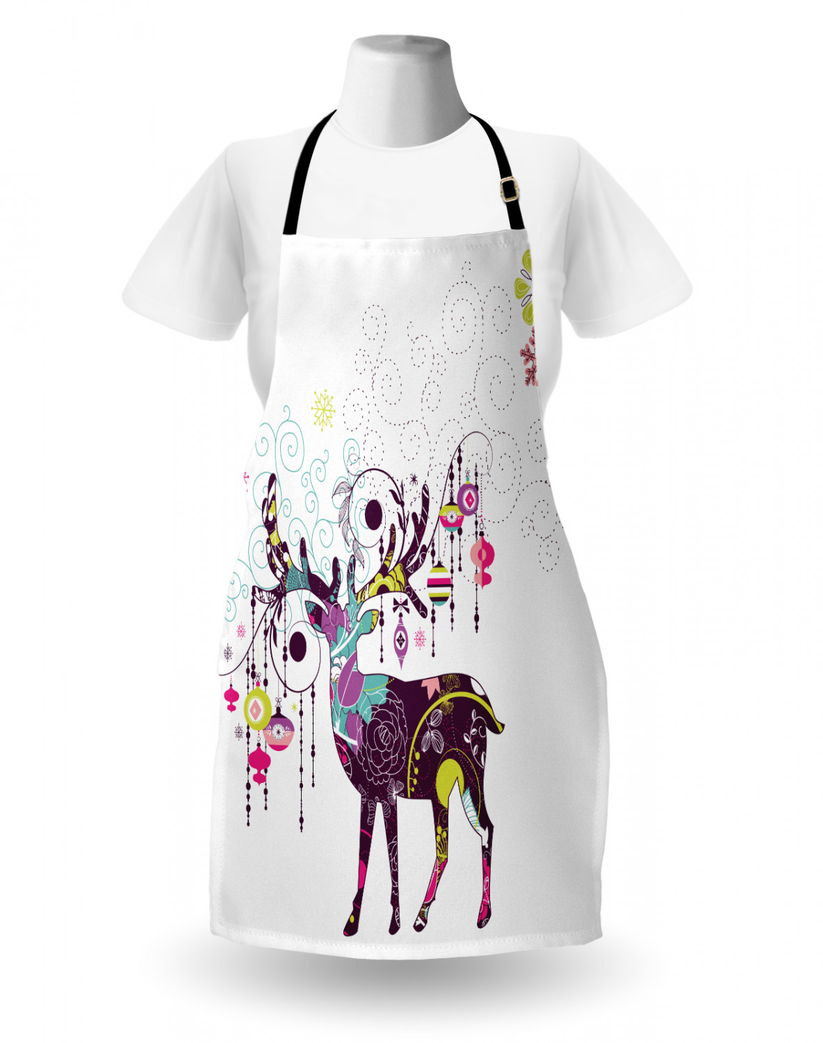 Ambesonne Apron Bib with Adjustable Black Strap Garden Cooking Standard Size - 第 92/144 張圖片