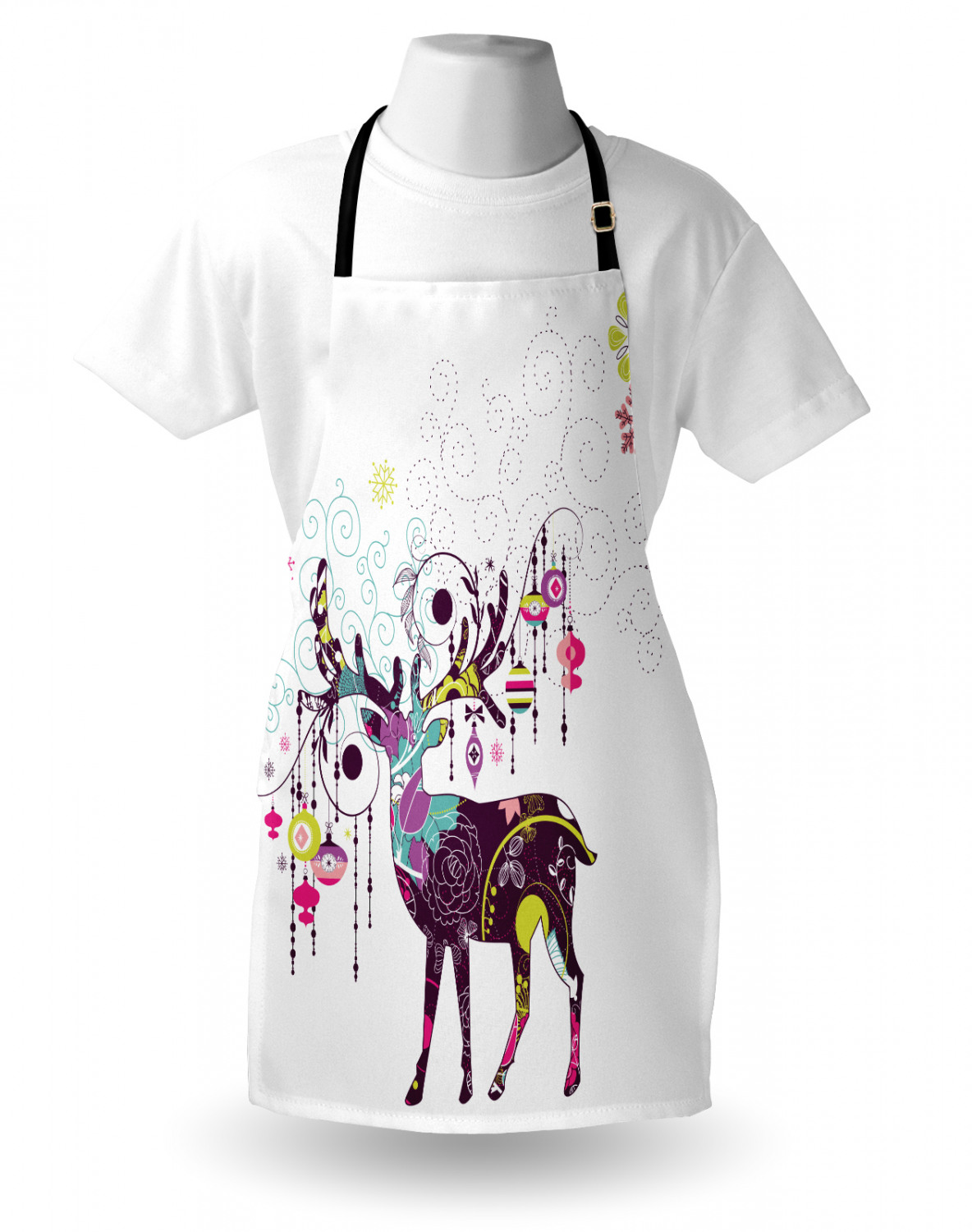 Ambesonne Apron Bib with Adjustable Black Strap Garden Cooking Standard Size - 第 93/144 張圖片