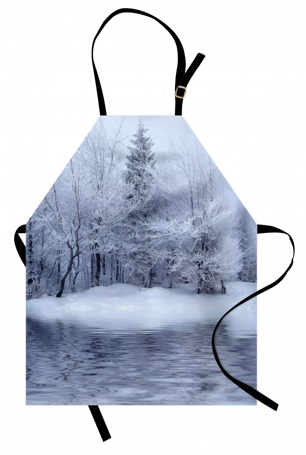 Ambesonne Apron Bib with Adjustable Black Strap Garden Cooking Standard Size - 第 139/144 張圖片