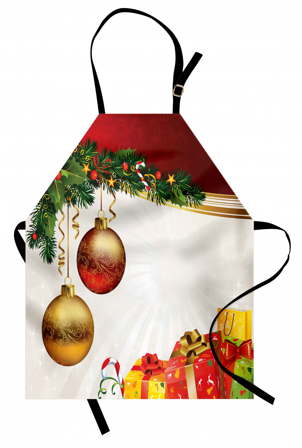 Ambesonne Apron Bib with Adjustable Black Strap Garden Cooking Standard Size - 第 142/144 張圖片