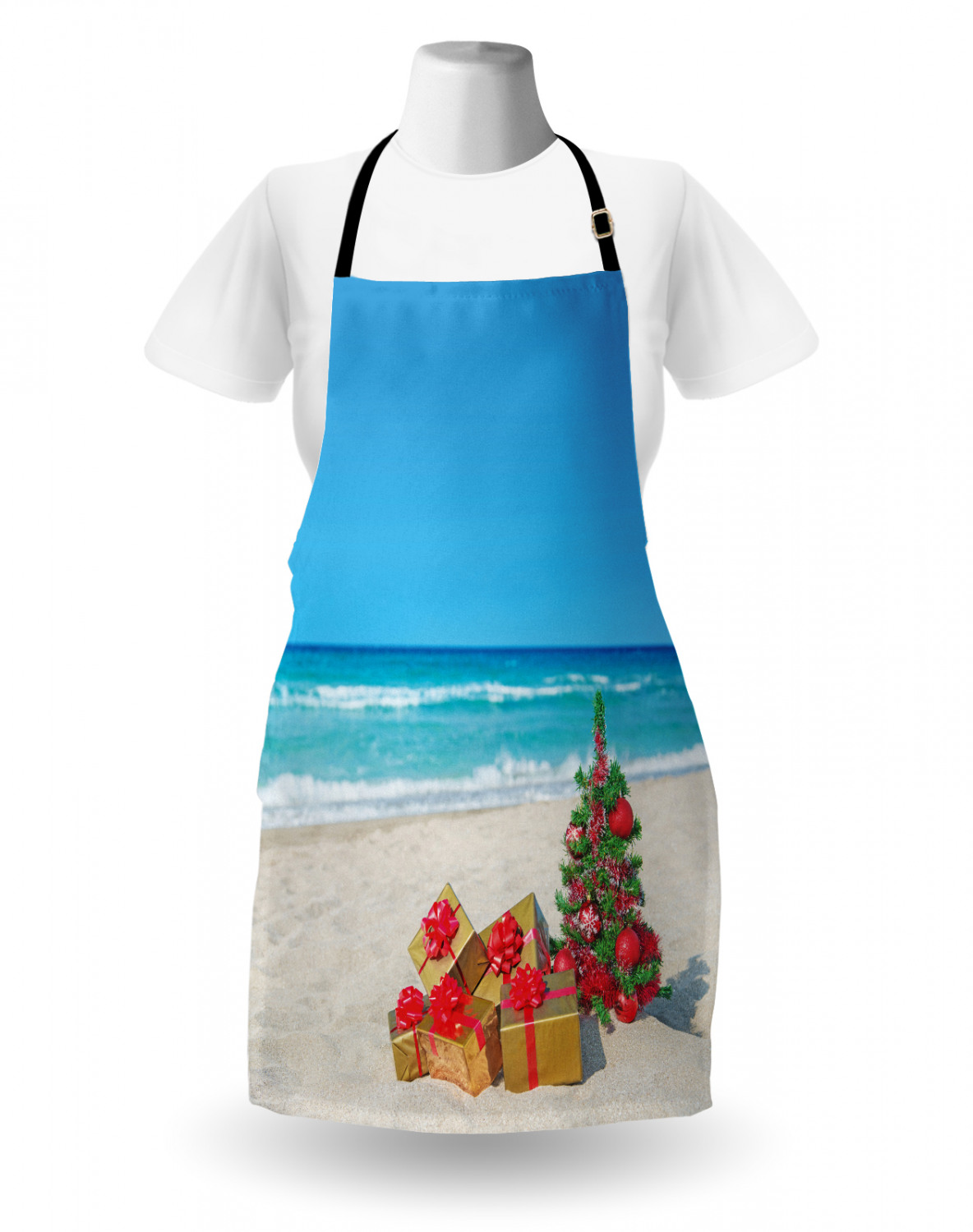 Ambesonne Apron Bib with Adjustable Black Strap Garden Cooking Standard Size - 第 14/144 張圖片