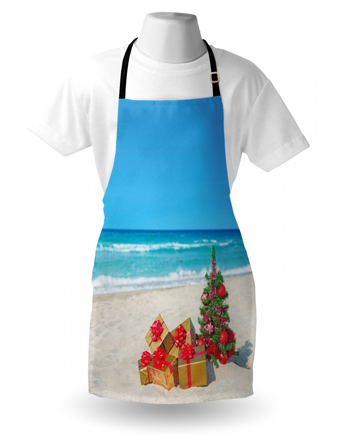 Ambesonne Apron Bib with Adjustable Black Strap Garden Cooking Standard Size - 第 15/144 張圖片