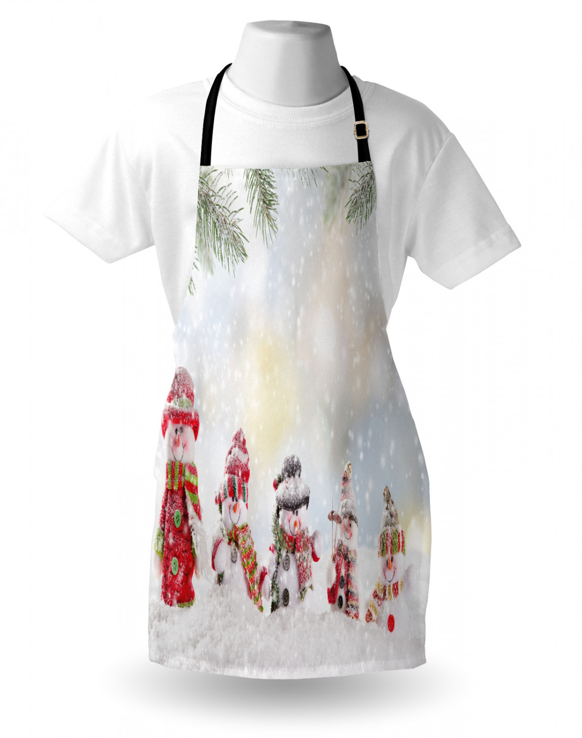 Ambesonne Apron Bib with Adjustable Black Strap Garden Cooking Standard Size - 第 60/144 張圖片