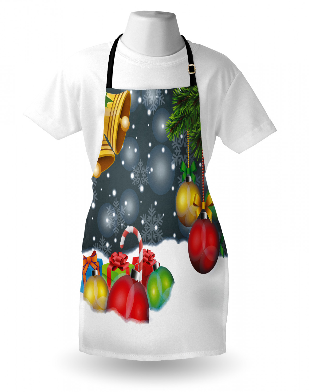Ambesonne Apron Bib with Adjustable Black Strap Garden Cooking Standard Size - 第 135/144 張圖片