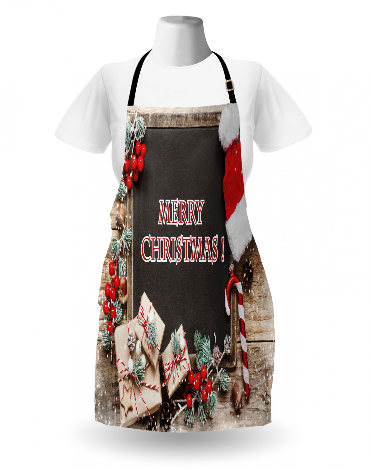 Ambesonne Apron Bib with Adjustable Black Strap Garden Cooking Standard Size - 第 68/144 張圖片