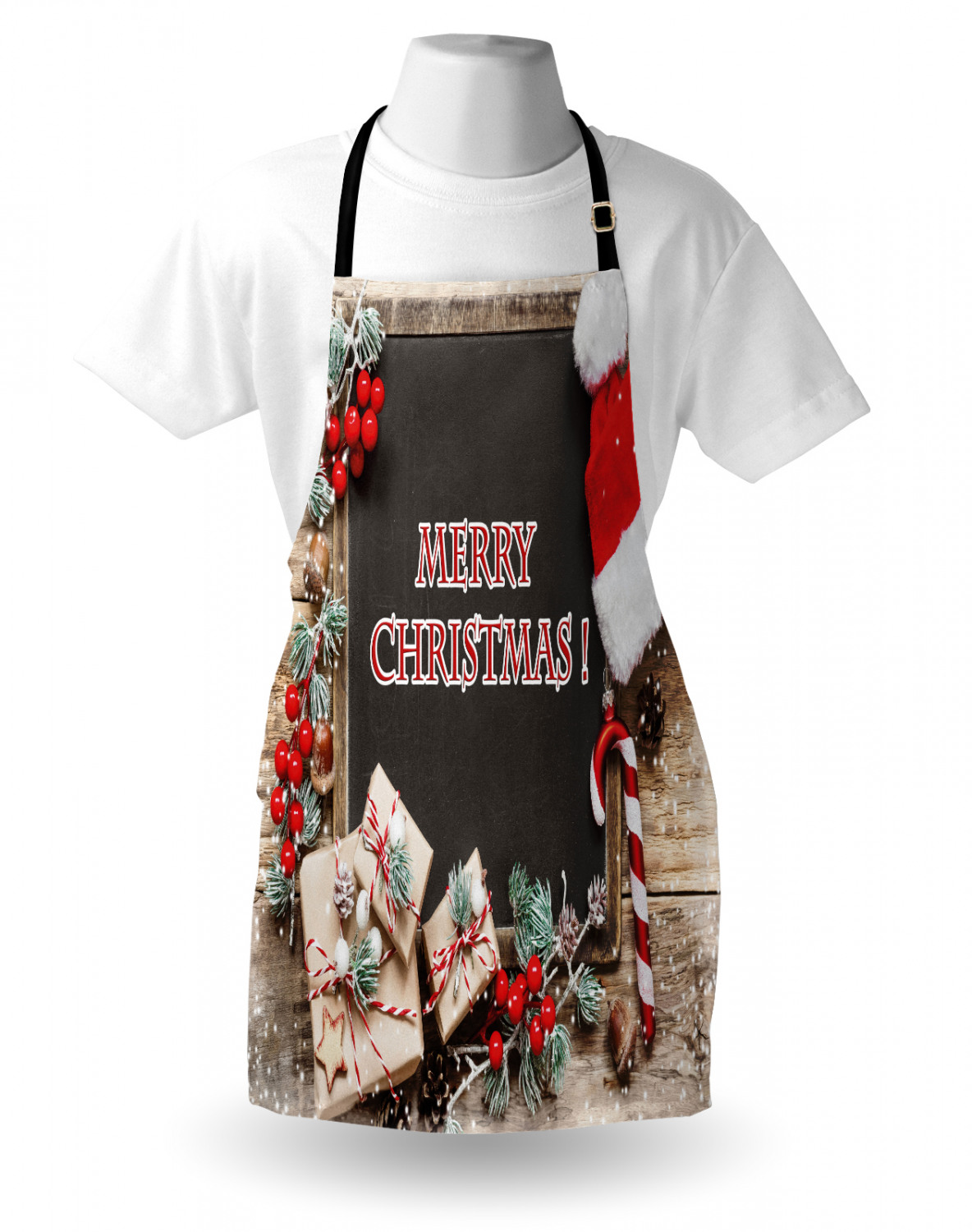 Ambesonne Apron Bib with Adjustable Black Strap Garden Cooking Standard Size - 第 69/144 張圖片
