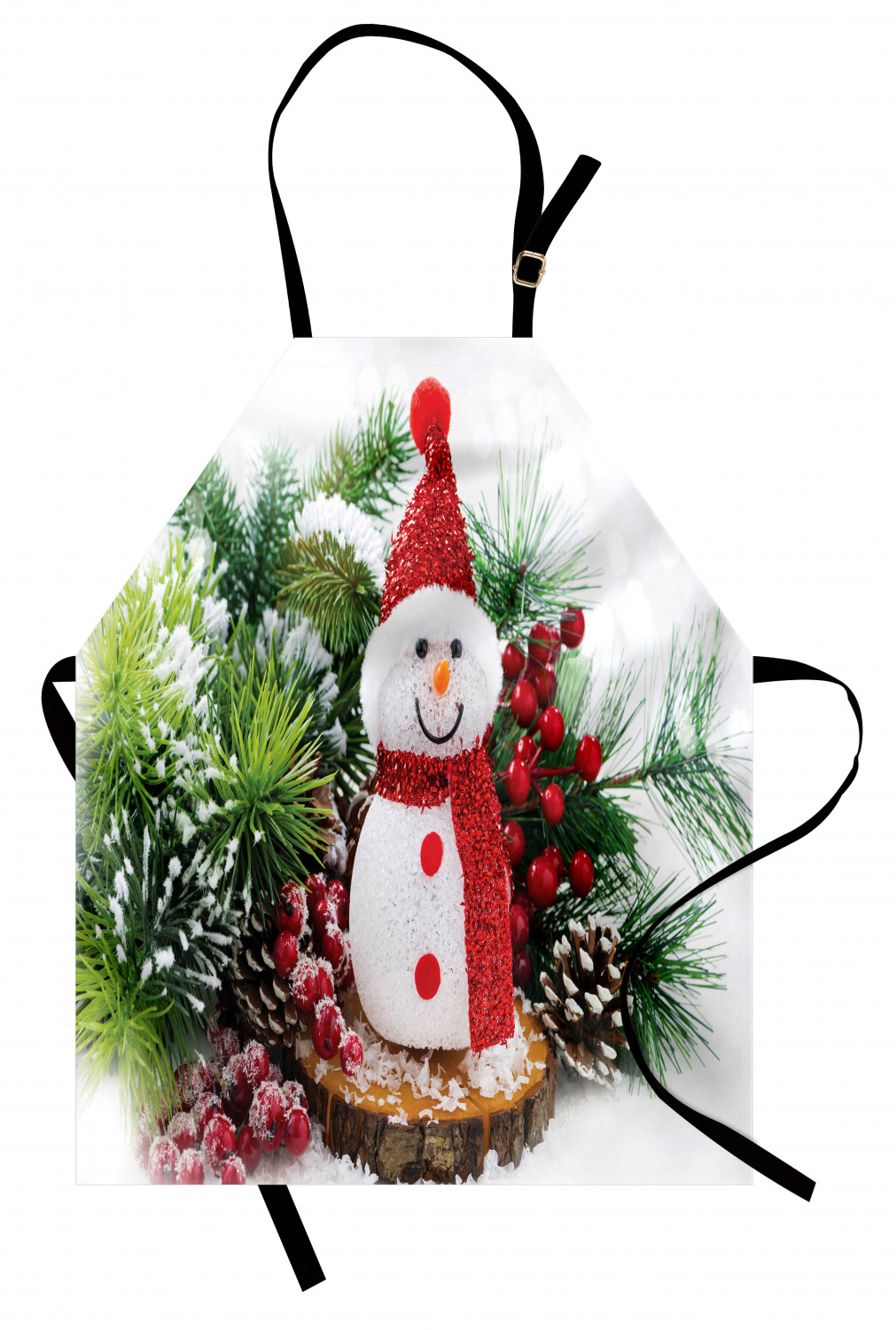 Ambesonne Apron Bib with Adjustable Black Strap Garden Cooking Standard Size - 第 49/144 張圖片
