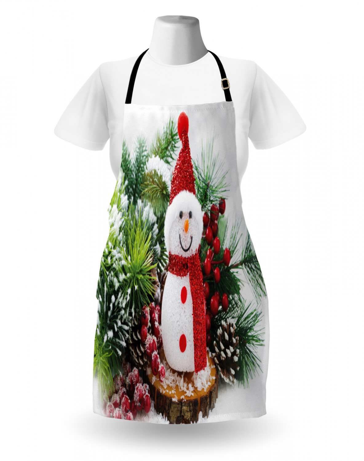 Ambesonne Apron Bib with Adjustable Black Strap Garden Cooking Standard Size - 第 50/144 張圖片
