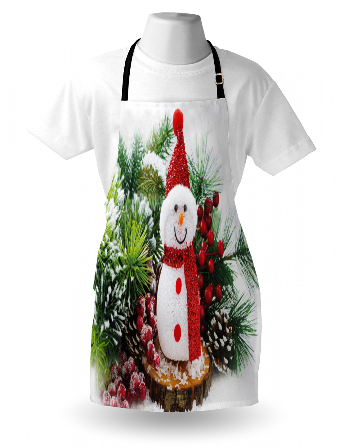 Ambesonne Apron Bib with Adjustable Black Strap Garden Cooking Standard Size - 第 51/144 張圖片