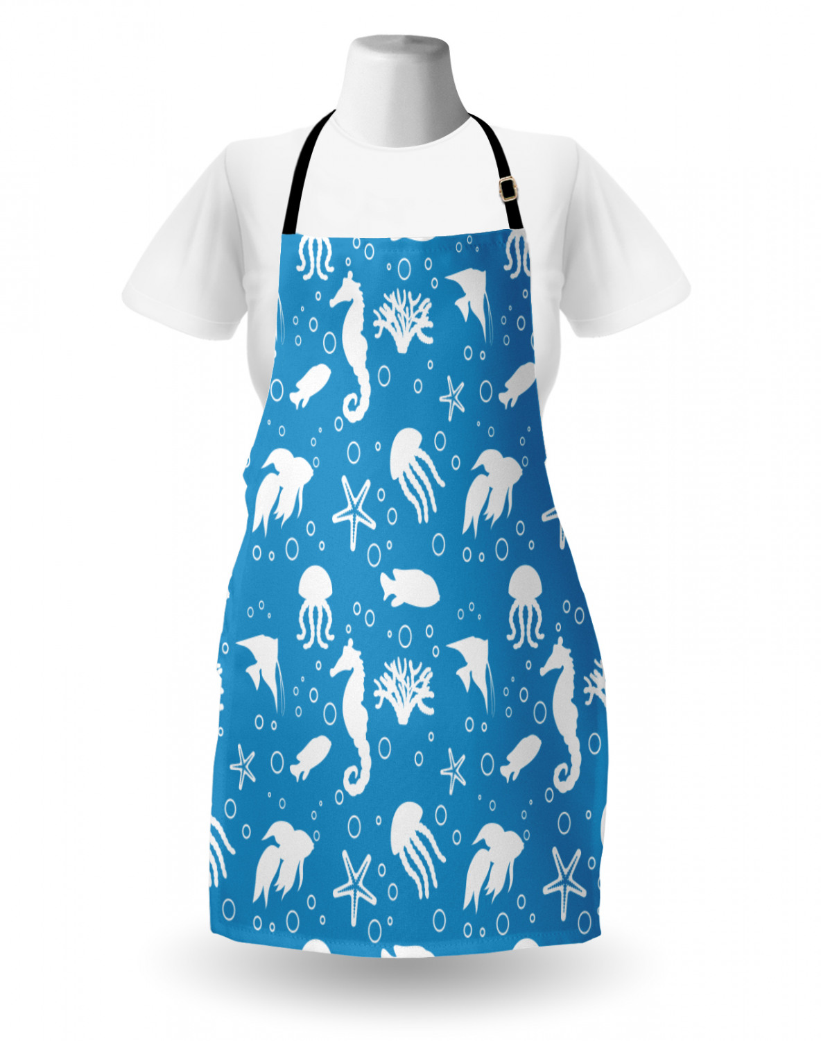 Animals Apron Unisex Kitchen Bib with Adjustable Neck Cooking Baking