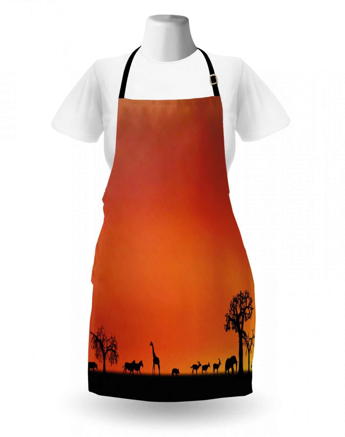 Animals Apron Unisex Kitchen Bib with Adjustable Neck Cooking Baking