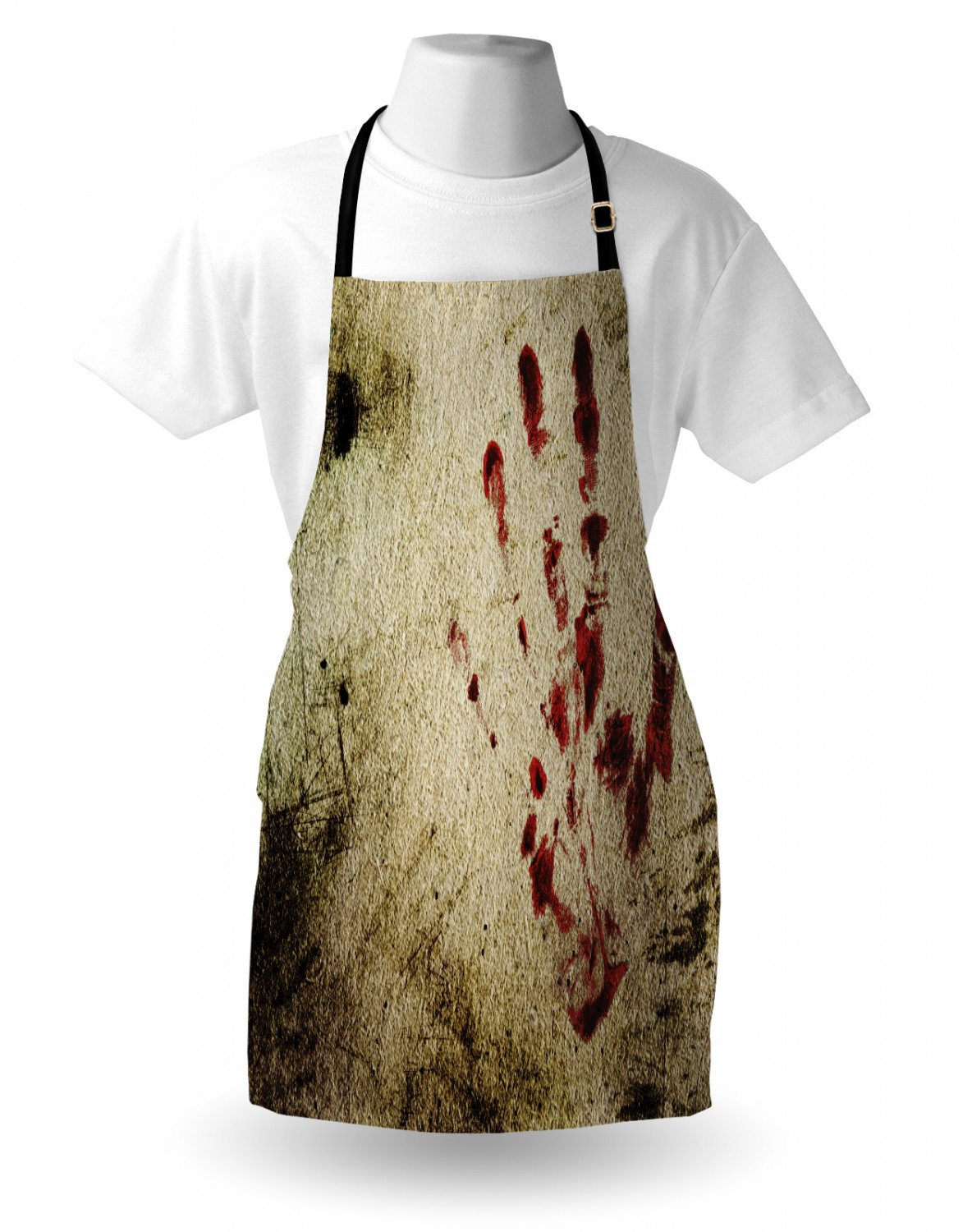 Ambesonne Apron Unisex Kitchen Bib with Adjustable Strap for Cooking