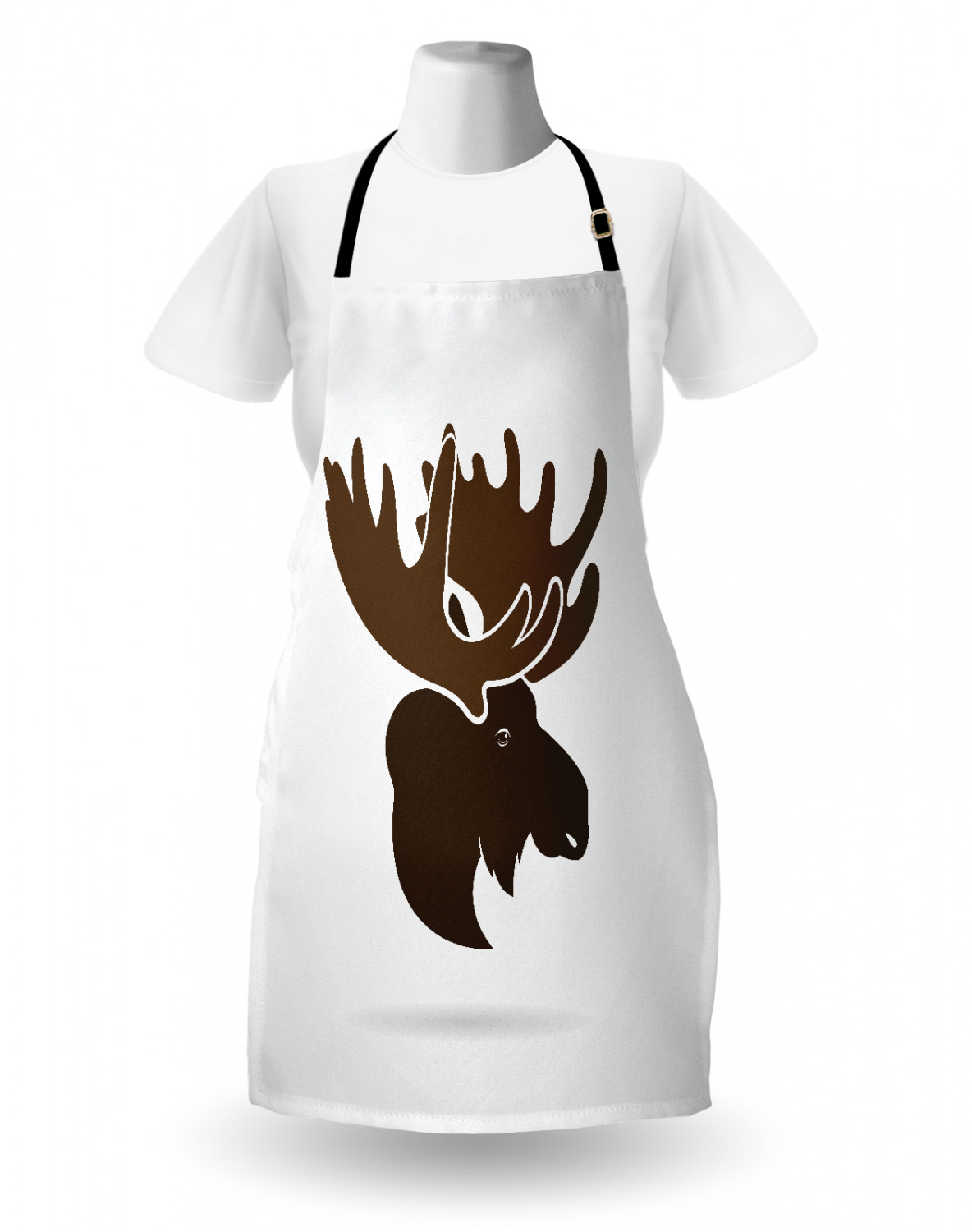 Ambesonne Apron Unisex Kitchen Bib with Adjustable Strap for Cooking