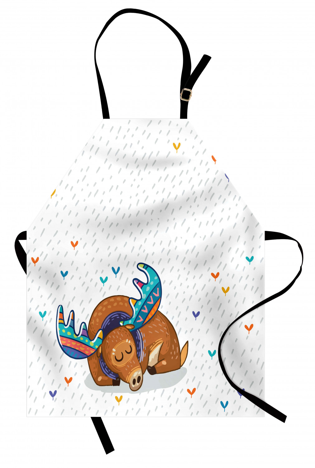 Ambesonne Unisex Durable Apron Bib with Adjustable Strap for Gardening