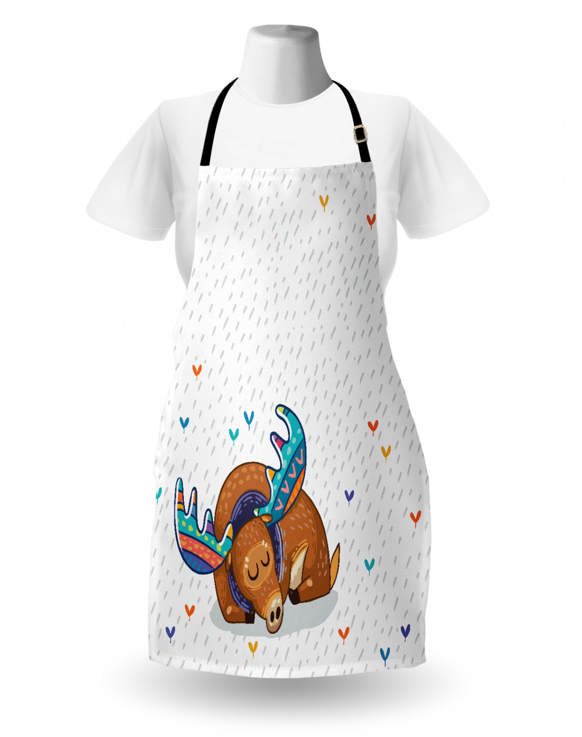 Ambesonne Unisex Durable Apron Bib with Adjustable Strap for Gardening