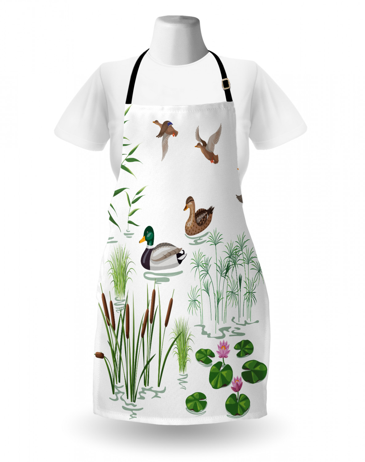 Funny Animal Apron Unisex Kitchen Bib with Adjustable Neck Cooking Baking