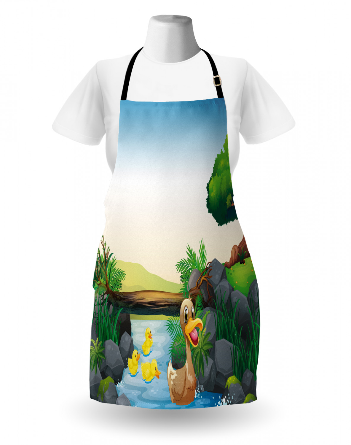 Animals Apron Unisex Kitchen Bib with Adjustable Neck Cooking Baking