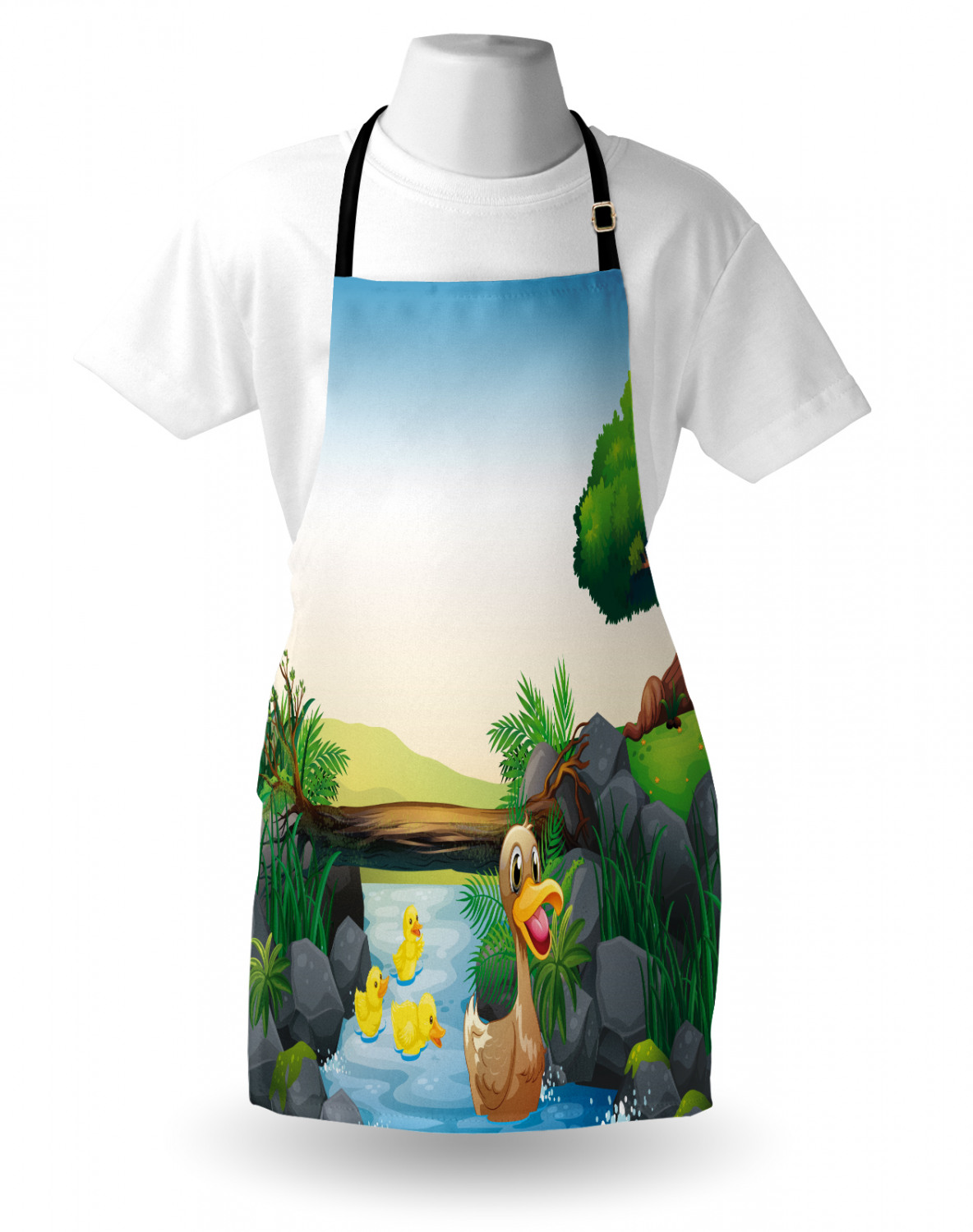 Animals Apron Unisex Kitchen Bib with Adjustable Neck Cooking Baking