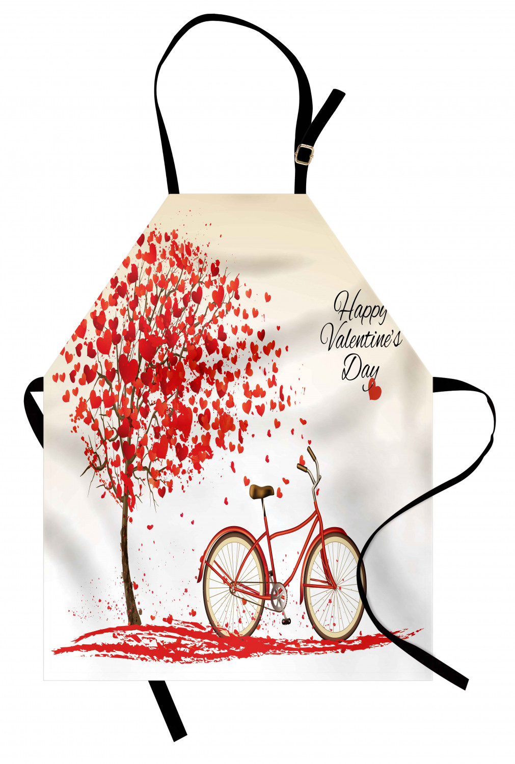 Ambesonne Apron Unisex Kitchen Bib with Adjustable Strap for Cooking