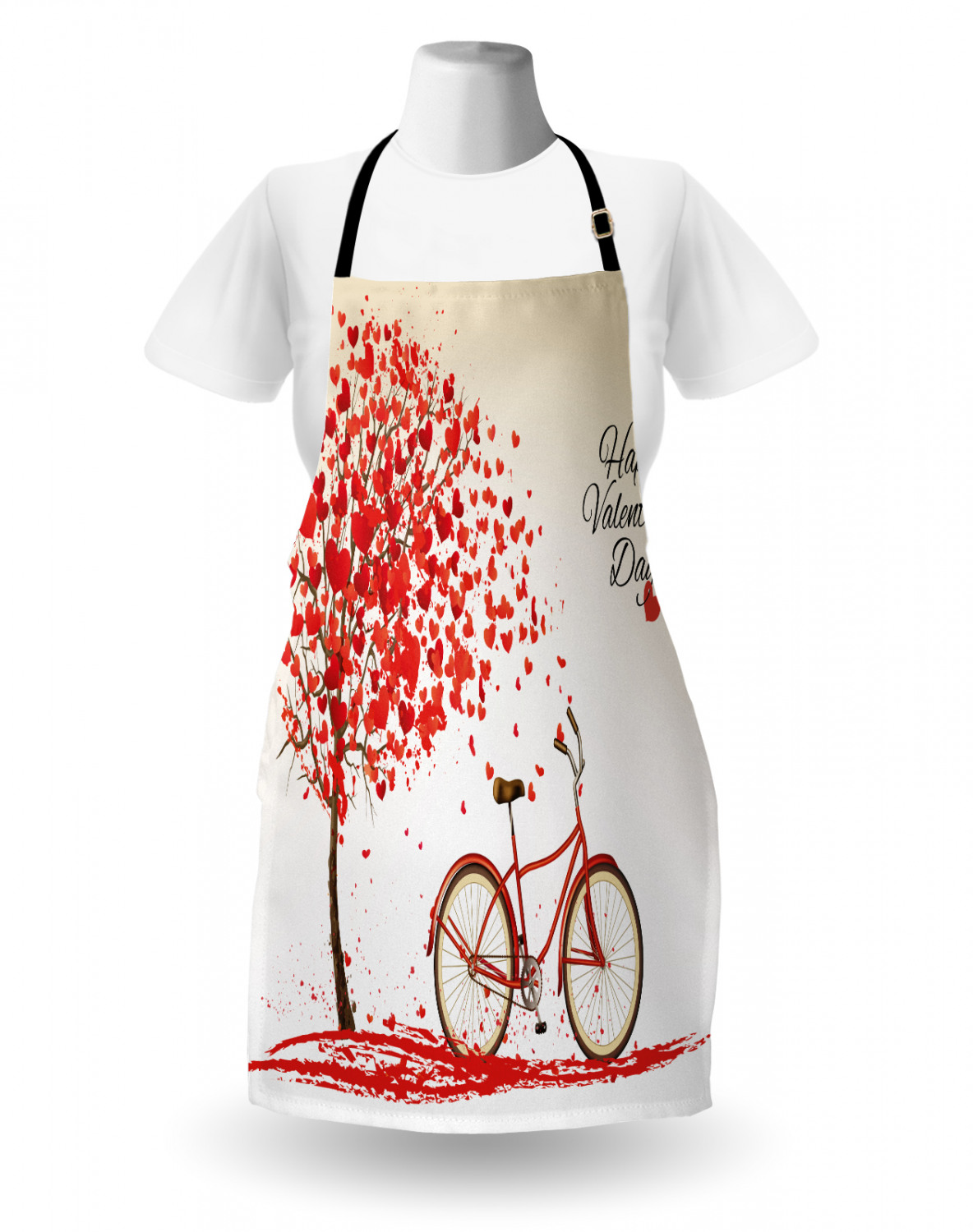 Ambesonne Apron Unisex Kitchen Bib with Adjustable Strap for Cooking