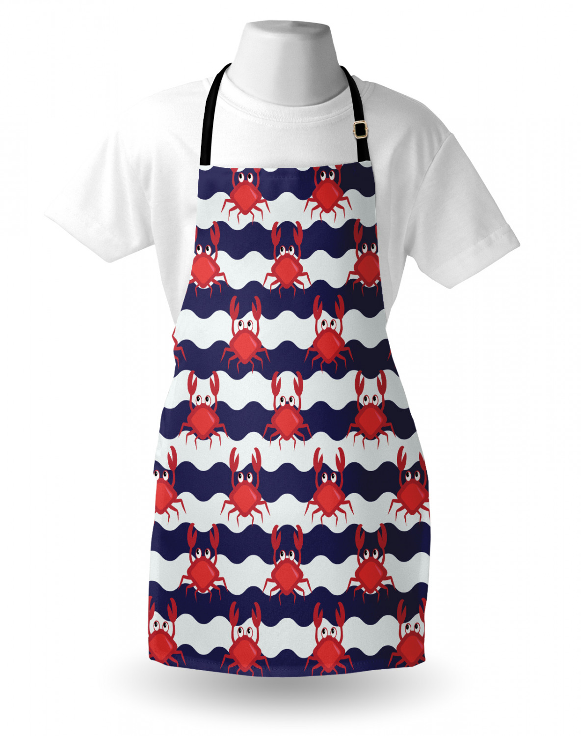 Ambesonne Apron Unisex Kitchen Bib with Adjustable Strap for Cooking