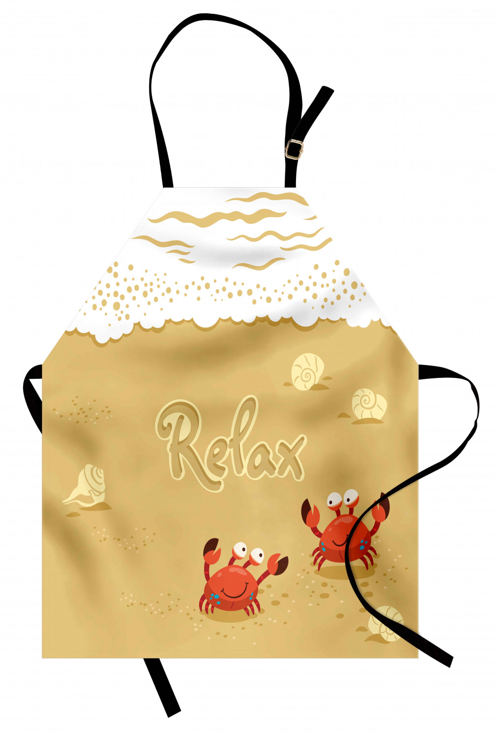 Ambesonne Apron Unisex Kitchen Bib with Adjustable Strap for Cooking