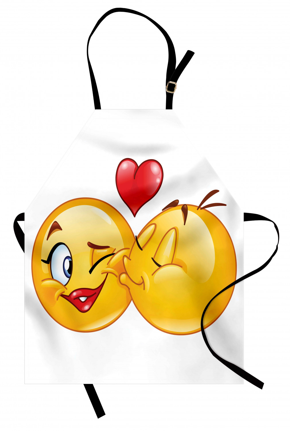 Ambesonne Apron Unisex Kitchen Bib with Adjustable Strap for Cooking