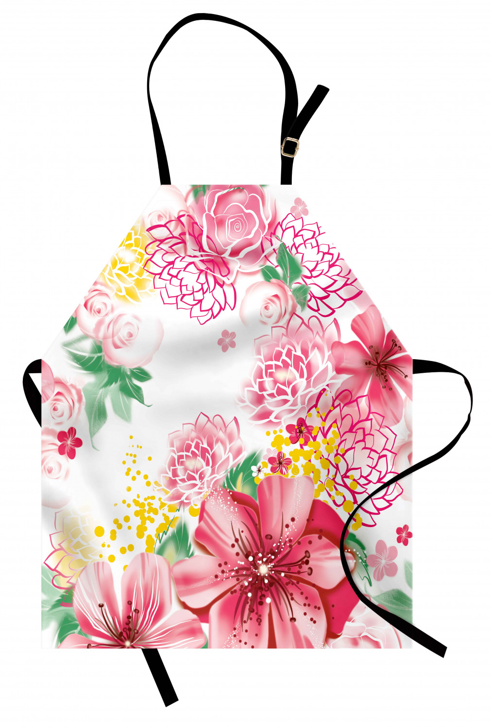 Ambesonne Apron Adjustable Strap for Gardening and Cooking Unisex