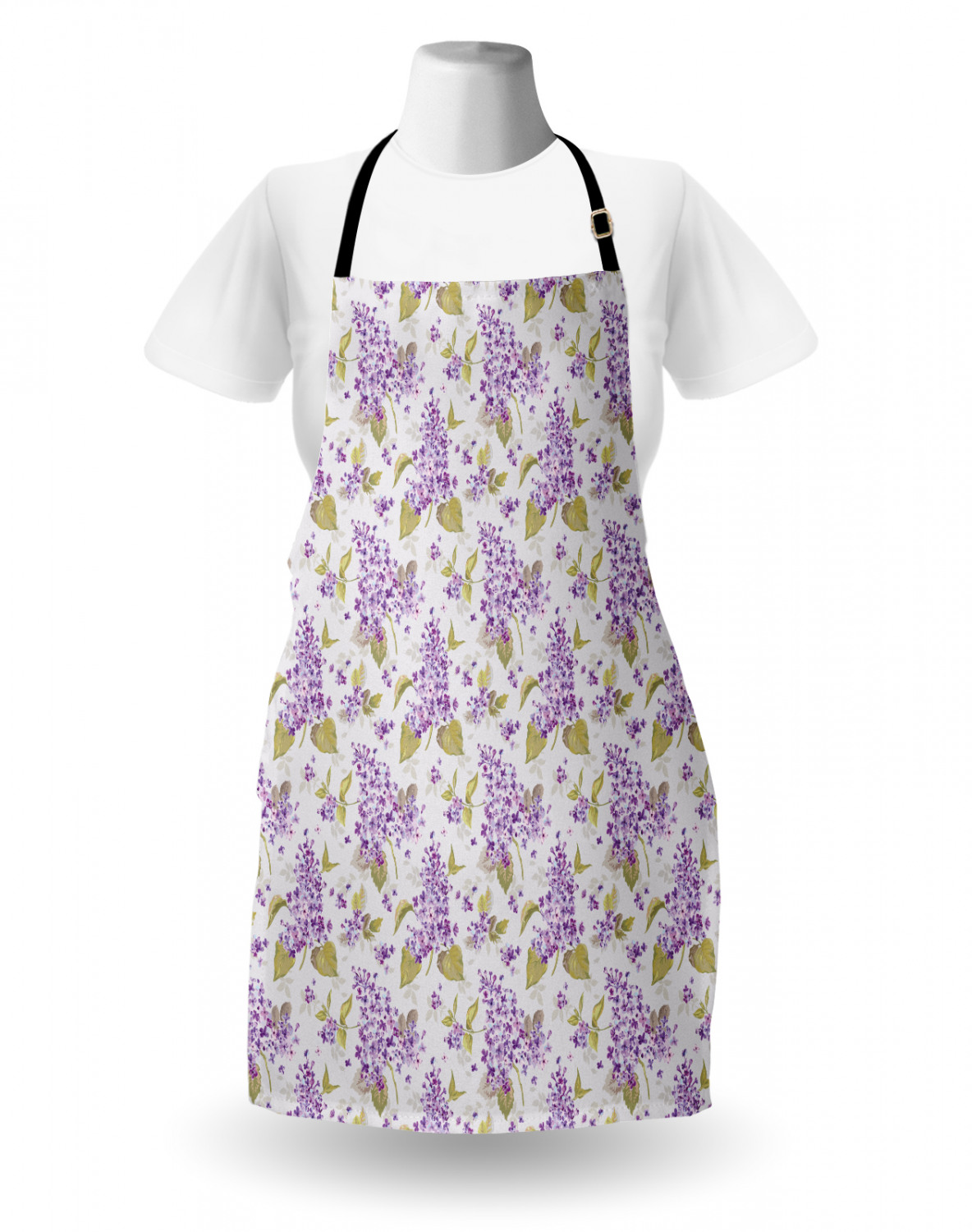 Ambesonne Retro Apron Unisex Kitchen Bib with Adjustable Neck Cooking Baking