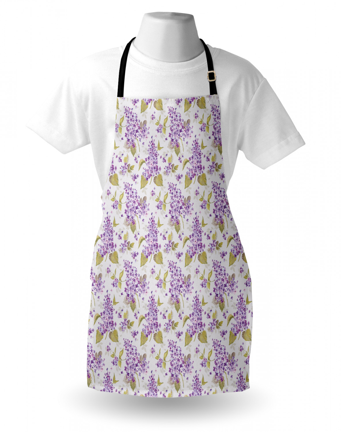 Ambesonne Retro Apron Unisex Kitchen Bib with Adjustable Neck Cooking Baking