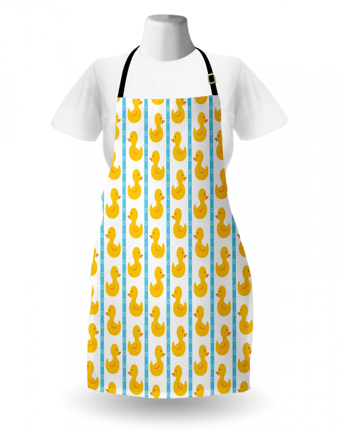 Ambesonne Apron Unisex Kitchen Bib with Adjustable Strap for Cooking