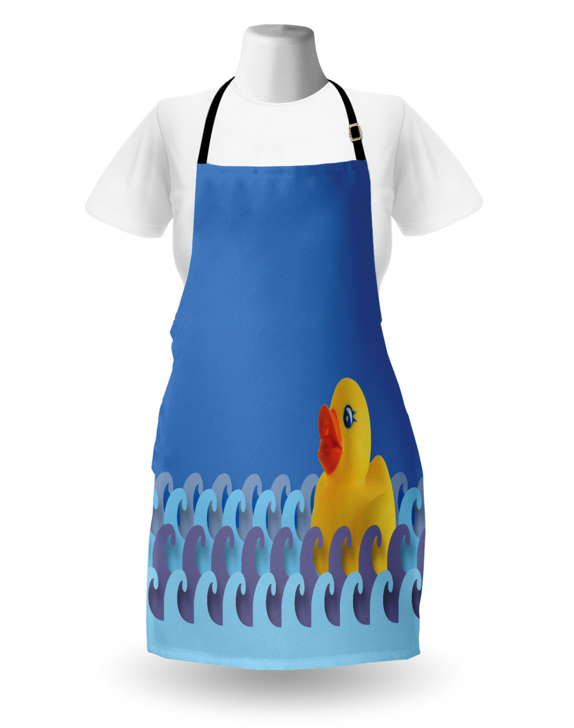 Ambesonne Apron Unisex Kitchen Bib with Adjustable Strap for Cooking