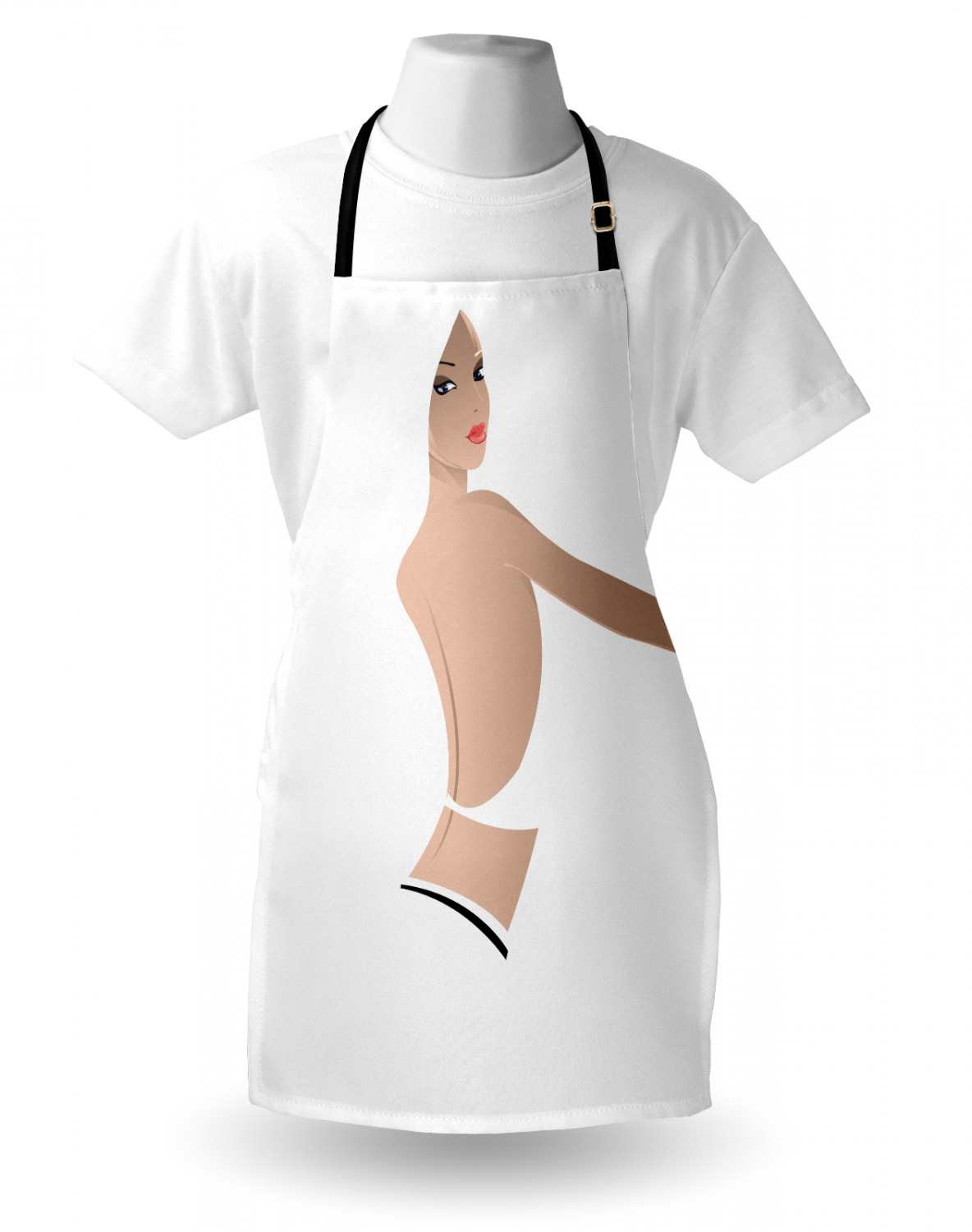 Ambesonne Unisex Durable Apron Bib with Adjustable Strap for Gardening