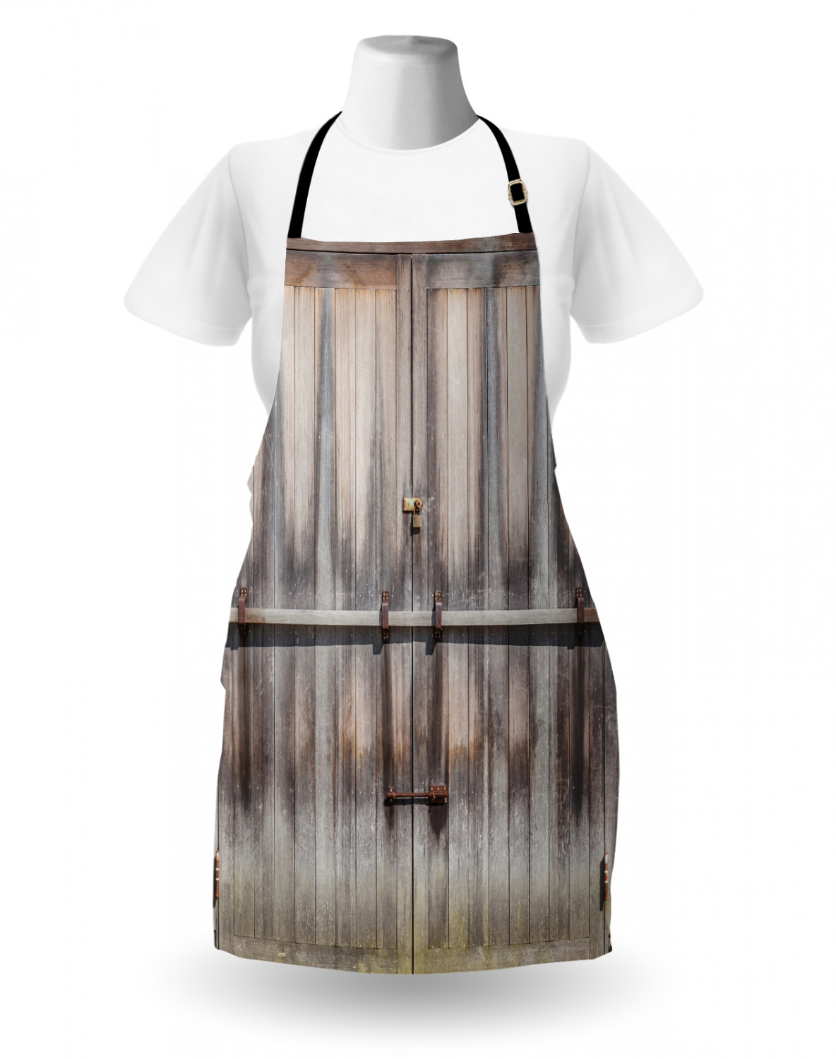 Ambesonne Retro Apron Unisex Kitchen Bib with Adjustable Neck Cooking Baking