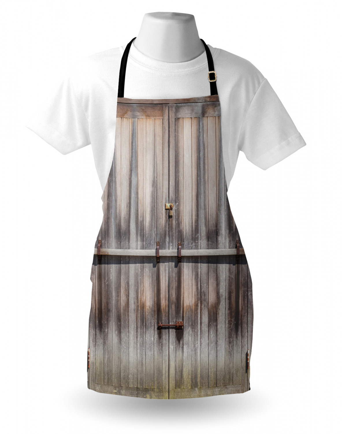 Ambesonne Retro Apron Unisex Kitchen Bib with Adjustable Neck Cooking Baking